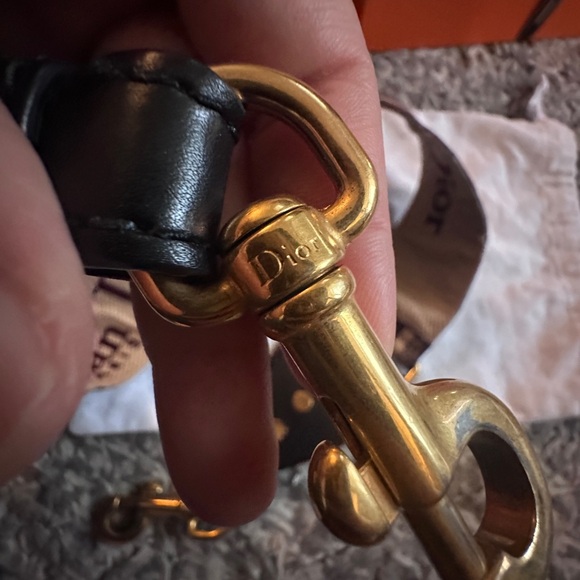 Authentic Christian Dior Burgundy Oblique Bag Strap - Picture 6 of 13